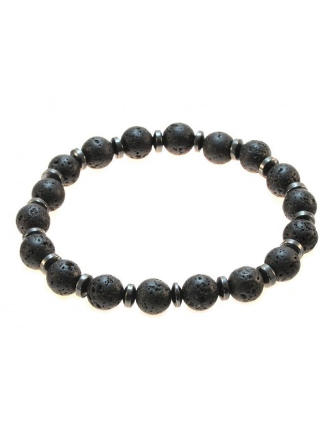 Bransoletka Andres Hematyt Lawa