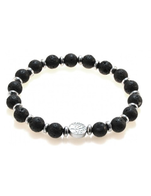 Bransoletka Enzo Hematyt Lawa