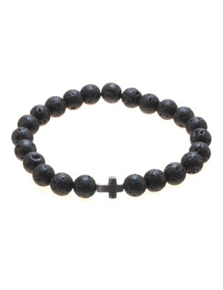 Bransoletka JEFF Lawa krzyż