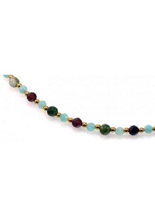 Naszyjnik Agat Granat 925