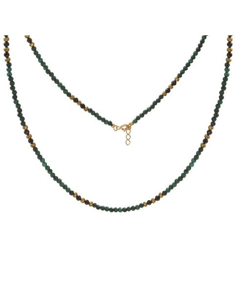 Naszyjnik GREEN Malachit 925