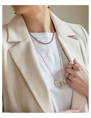 Naszyjnik Granat KARMA 925