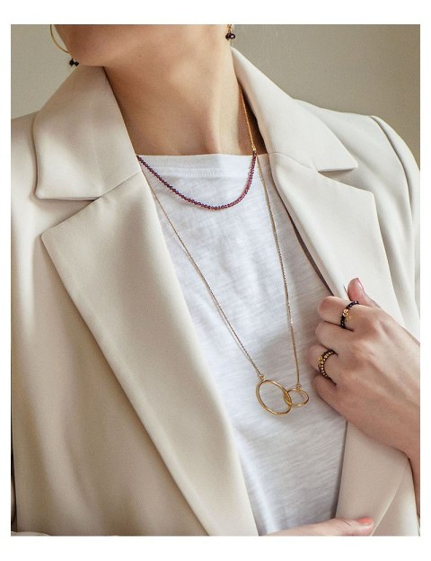 Naszyjnik Granat KARMA 925