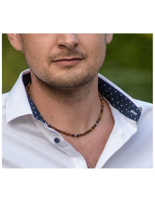 Naszyjnik JERRY Tygrysie Oko 925