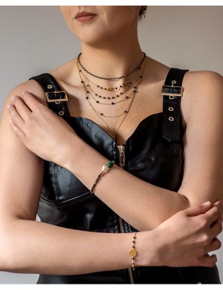 Naszyjnik Spinel Hematyt 925