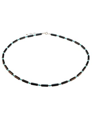 Naszyjnik Turkus Hematyt 925