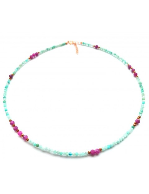 Naszyjnik Z Kamienia Amazonit 925