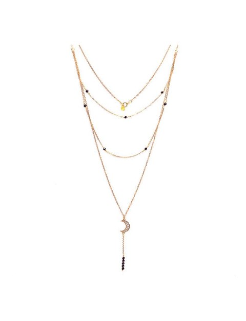 Naszyjnik z księżycem Spinel 925