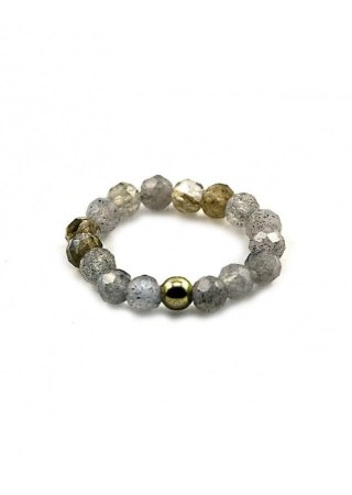 Pierścionek Labladoryt LÍGIA 925