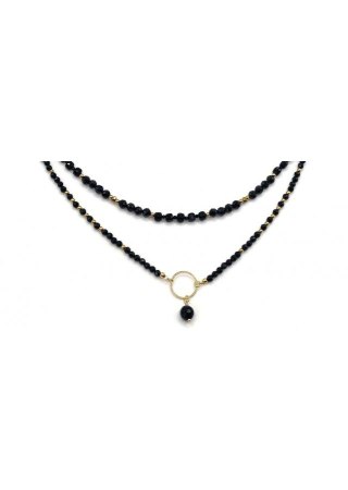 Naszyjnik KASKADA TURMALIN 925