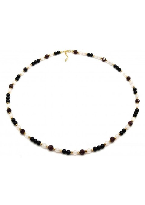 Naszyjnik Kwarc Agat 925