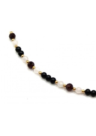 Naszyjnik Kwarc Agat 925