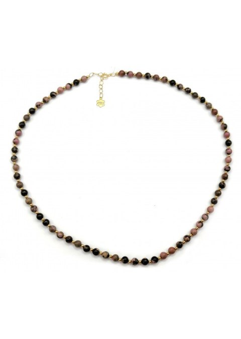 Naszyjnik RODONIT UZDROWIENIE 925