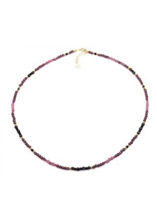 Naszyjnik TURMALIN GRANAT 925