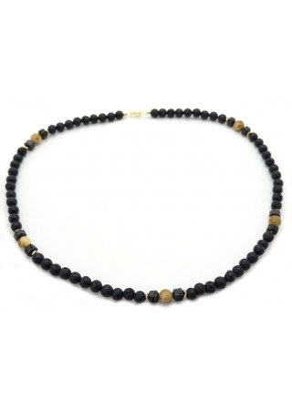 Naszyjnik Unisex Bursztyn 925