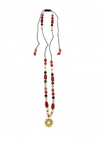 Naszyjnik na sznurku KORAL 925