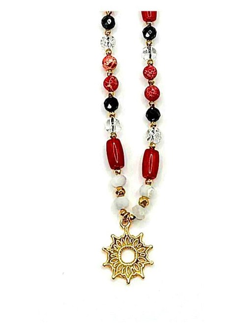 Naszyjnik na sznurku KORAL 925