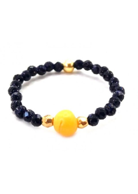 Pierścionek Bursztyn 925