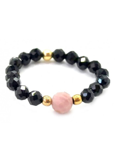 Pierścionek Rodonit 925