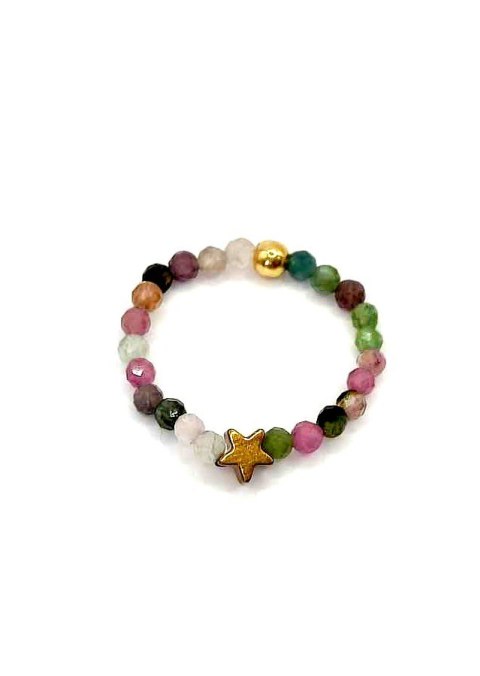 Pierścionek TURMALIN STAR 925