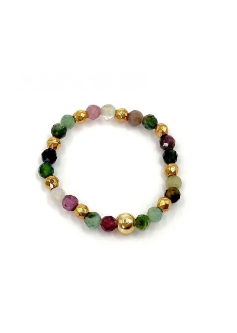 Pierścionek Turmalin kolorowy 925