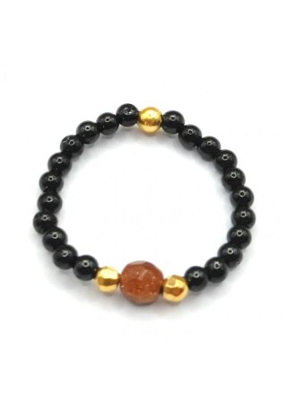 Pierścionek elastyczny Piasek pustyni 925