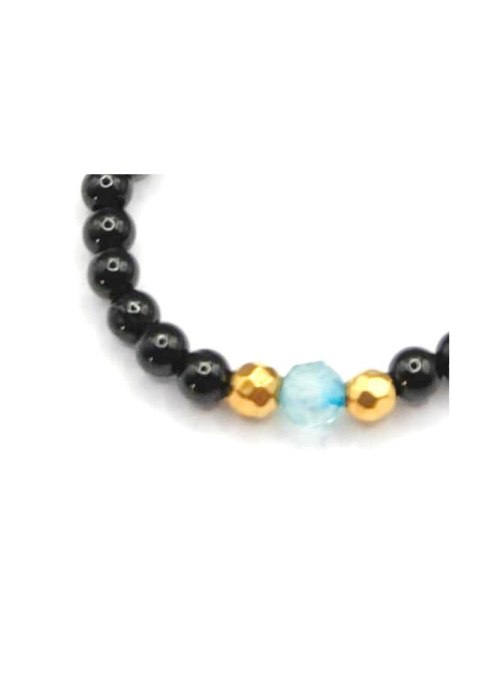 Pierścionek elastyczny Topaz 925