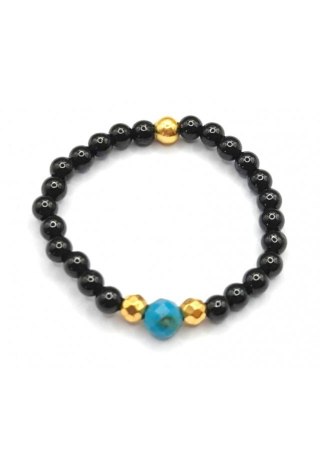 Pierścionek elastyczny Turkus 925