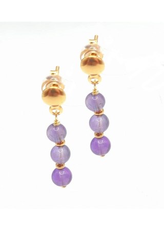 Kolczyki z ametystem