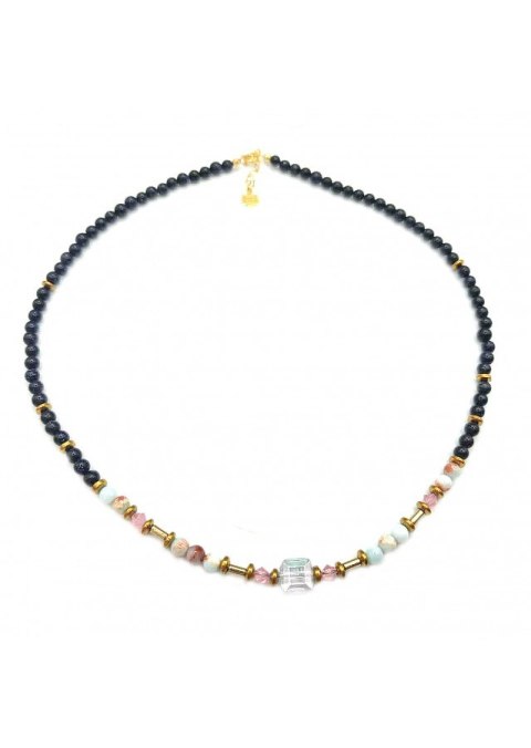 Naszyjnik Kryształ Jaspis 925