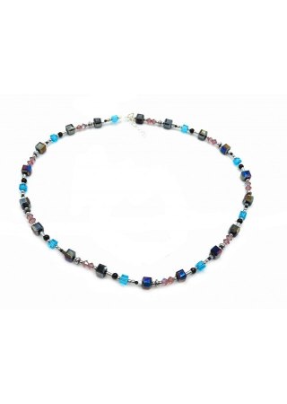 Naszyjnik Kryształki 925