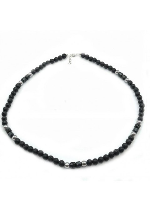 Naszyjnik męski Lawa 925