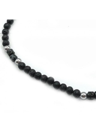 Naszyjnik męski Lawa 925