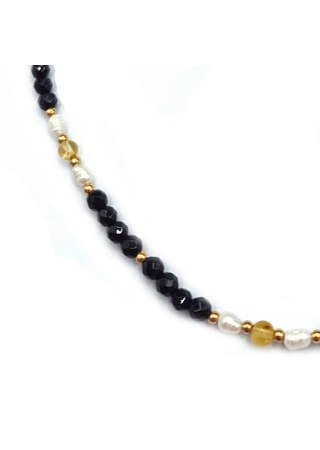 Naszyjnik z Bursztynem 925