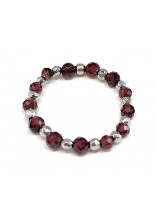 Pierścionek GRANAT 925