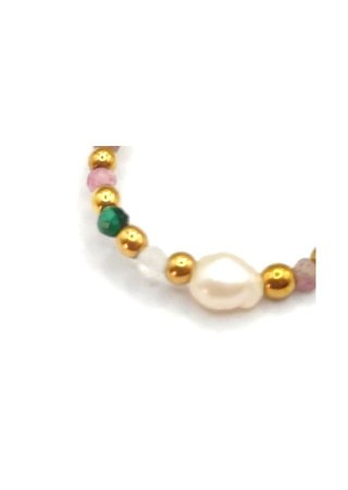 Pierścionek kolorowy Turmalin 925