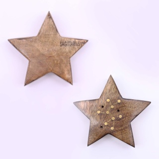 Strzelec - podstawka na kadzidełka z grawerem znaku zodiaku