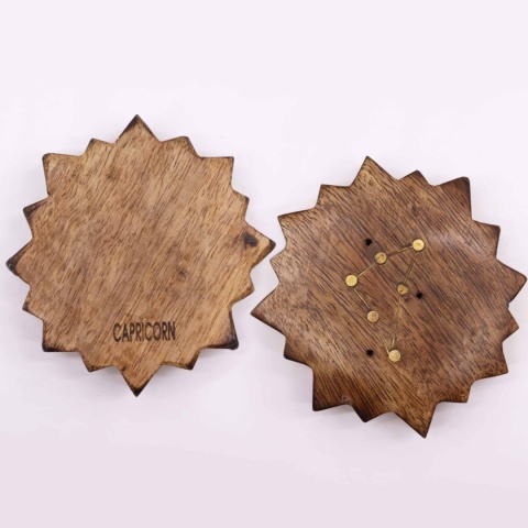 Koziorożec - podstawka na kadzidełka z grawerem znaku zodiaku