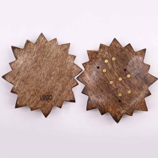 Panna - podstawka na kadzidełka z grawerem znaku zodiaku