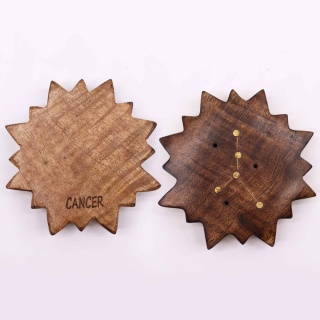 Rak - podstawka na kadzidełka z grawerem znaku zodiaku