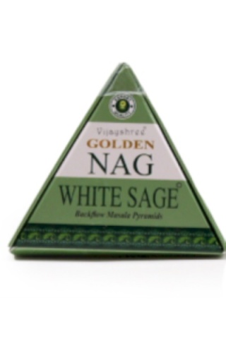 Kadzidełka Backflow Jumbo Golden Nag - Biała Szałwia