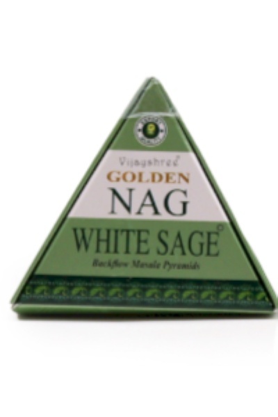 Kadzidełka Backflow Jumbo Golden Nag - Biała Szałwia