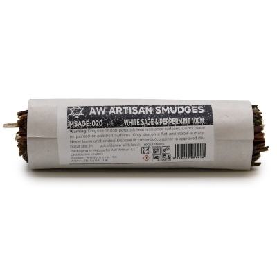 Kadzidło w Pęczku - Biała Szałwia i Mięta Pieprzowa 10 cm