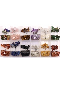 Mini Drzewko z Kamieni na Podstawie Orgonitowej - Mix Rodzajów