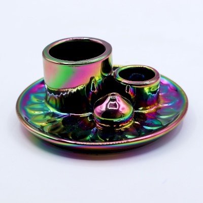 Podstawka na Palo Santo i Pęczek - Mandala - Metaliczna Tęcza