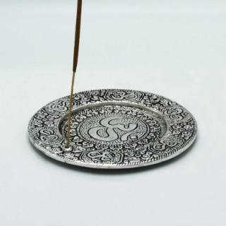 Podstawka pod Kadzidełka z Polerowanego Aluminium 11 cm - Om