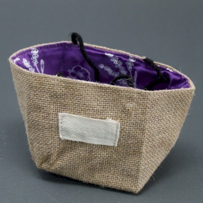 Średni Koszyk z Fioletową Podszewką