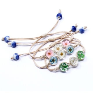 Bransoletka Kwiaty w Szkle